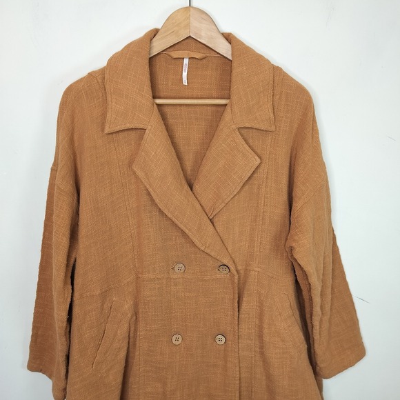 Free People In My Dreams Trench Dress Double Breasted - Picture 3 of 8